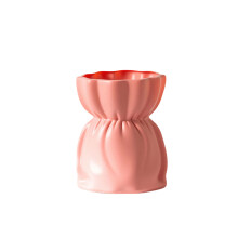 Elegante dekorative Blumenvasen aus Kunststoff in-nacktes Rosa S