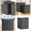 Oversized Laundry Storage Bag Reinforced Zippers And Handles-L 3