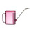Pot d'arrosage transparent épais avec longue buse et-Rose 1