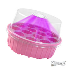 13 Cavity Germination Cultivation Container With Plastic-Pink