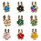 Crystals Button Covers Alloy Materials Detachable Clip On-green 2