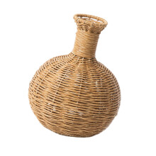 Geflochtene Kunststoff-Vasen aus Rattanimitat, Blumenkorb-318A