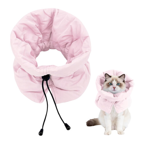 Cats Preventing Licking Wounds Soft Collar-S light blue 2