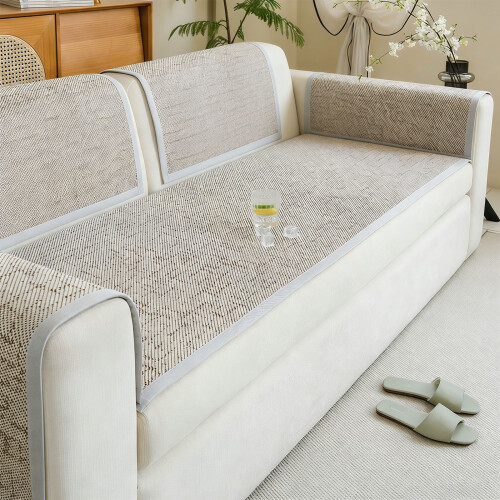 Rattan Sofa Pad With Comfortable Touch-80*180cm Coffee color 2