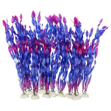10Pieces Spirals Water Plant for Fishtanks Landscape-Purple
