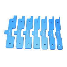 7Pcs Anodised Aluminium Gauge Blocks