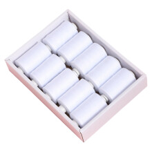 10 Variety Polyester Yarn Set for Sewing Machine and Hand-White