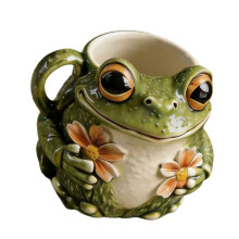 Hars drinkbeker met grappige kikkers 11oz koffiemok met grote