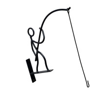 Vertical Garden Decoration Iron Fisherman Hook Style Planter-A