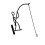 Space Saving Fisherman Iron Wall Hook Planter Holder For-A 1