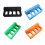 Multicolor Plastic Mounting Shelf Wall-Mounted Tool-Green 2
