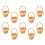 Pack Of 10 Mini Plastic Woven Handled Baskets For Home-Orange 1