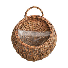 Handwoven Willow Wall Hanging Basket For-primary color L