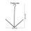 Hanging Bird Feeder Iron Hook Rustproof Large-black square hook 4