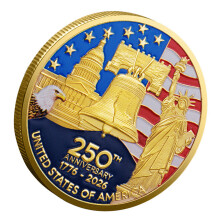 Premium American Independence 250 Year Celebration-Gold