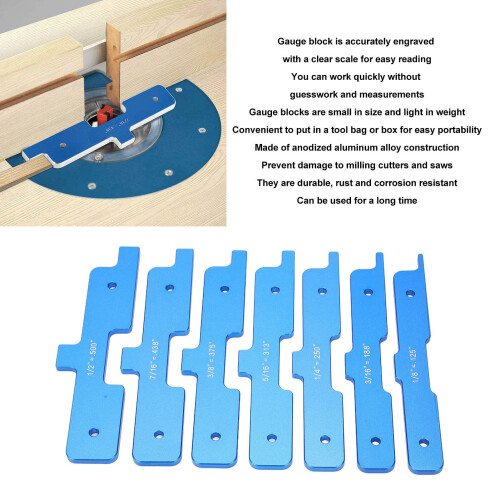 Lightweight Aluminium Gauge Blocks 7Pcs 2