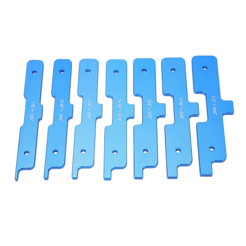 7Pcs Anodised Aluminium Gauge Blocks 2