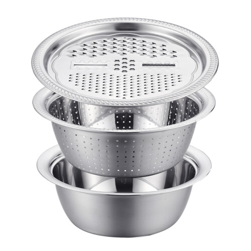 Space Saving Stainlessly Steel Vegetable Cutter Washer And-30cm