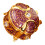 Emaille runder dekorativer Halter Schmuck-goldener Lavendel 1