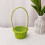 10 Pieces Miniature Hand Carry Plastic Baskets Great For-Green 5