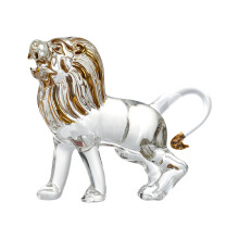 Crystal Lions Figurine Glass Lions Statue Animal Collectible