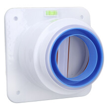 Universeller ABS-Abschlauchventil für Dunstabzugshaube 80-110mm, 17,5x17,5x12,5cm