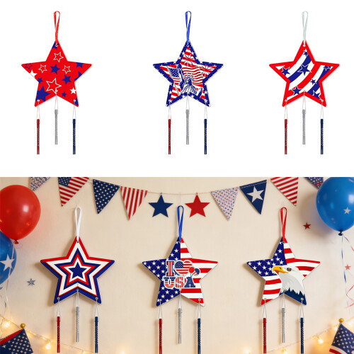Patriotic Wind Chimes Decorations For American Independence-1 2