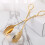 Metal Engraving Salad Tongs Serving Fork Spoon For-Silver 7