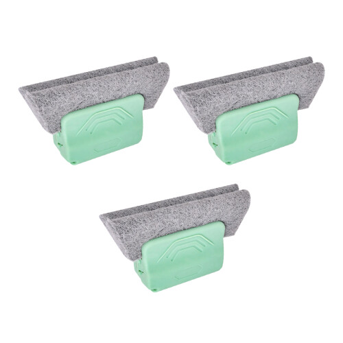 Ergonomische raambaanschrobberborstel 3PCS-Groente