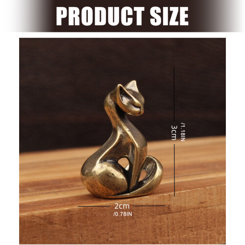 Dekoratives Sammlerstück, Katzenfigur, Skulptur für 2