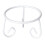 Iron Crystals Sphere Holder Sturdy Display Bases-White M 1