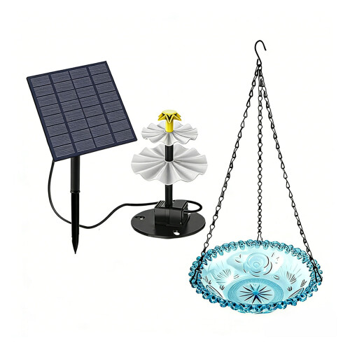 Energie-efficiënte Sun Garden-waterdisplay om vogels uit te