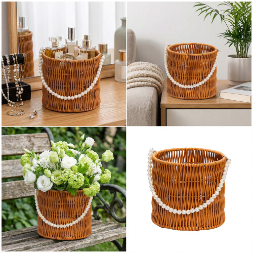 Handgeweven parels decoratiemand voor functionele-ronde 2