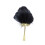 Artistic Feathered Craft Small Handheld Fan For Cultural-Black 1