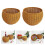 Stylish Plastic Handwoven Storage Bin For Displaying Freshing-S 3