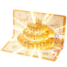 Handmade 3D Birthday Greeting Card Adorable Festival Red-1 2