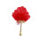 Delicate Small Handheld Feathered Fan With Golden Handle-Red 1