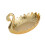 Dekorative Obst- und Nussschale aus Metall mit-Gold 1