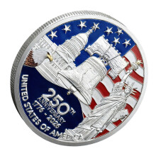 Remium Amerikaanse onafhankelijkheid 250 jaar viering-Zilver