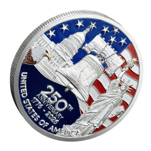 Remium Amerikaanse onafhankelijkheid 250 jaar viering-Zilver