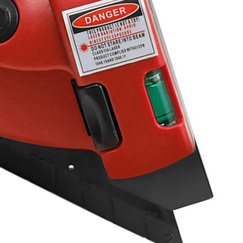 Right Angle Laser Projection Level Red Plastic Housing Infrared Horizontal Vertical Line 8151390216945