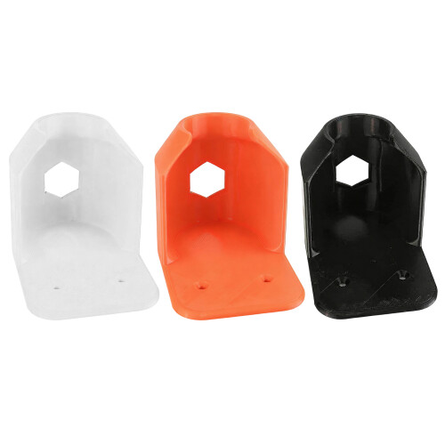 Heavy Type Plastic Hose Nozzle Wall Mounted Holder For-White 1