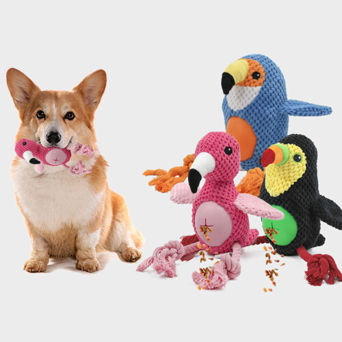 Mooie pluche piepende knuffel interactief pluche bijt-3 2