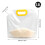 2.5L Transparent Moisture Proof Grain Storage Bag Yellow 30x27cm 2