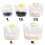 2.5L Transparent Moisture Proof Grain Storage Bag Yellow 30x27cm 11