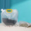 2.5L Transparent Moisture Proof Grain Storage Bag Yellow 30x27cm 13