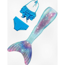 (No Fin-r5, 10-13 Years) 3-teiliges Meerjungfrauen-Schwimmset für Mädchen, inklusive Badeanzug und Accessoires, keine Monoflosse erforderlich