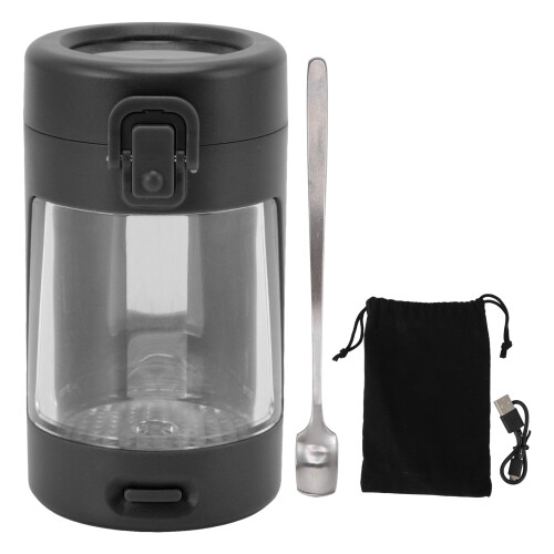 Acrylglasbehälter mit LED-Licht & Lupe, 50mAh, 85mm 1