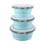Conteneur extensible efficace de supports-Ensemble bleu 3 pièces 1