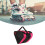 Thickened 3-Layer Triangle Waterproof Skates Bag with Adjustable Strap - Pink 1